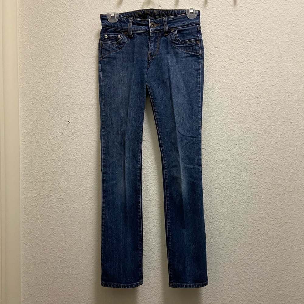 NEW Dark Wash Straight-Skinny Fit Blue Jeans (Morgan Style)